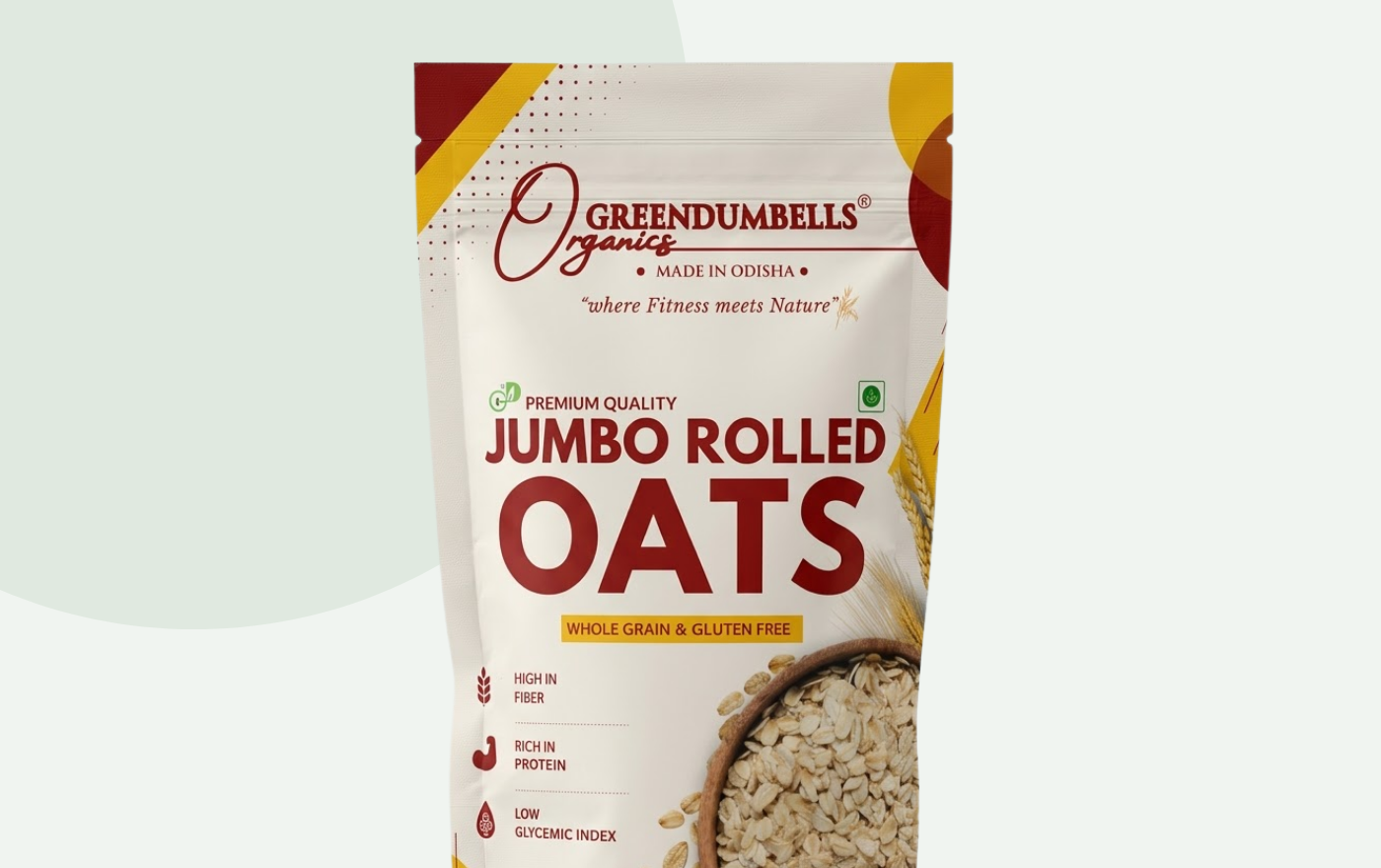 Greendumbells Jumbo Rolled Oats